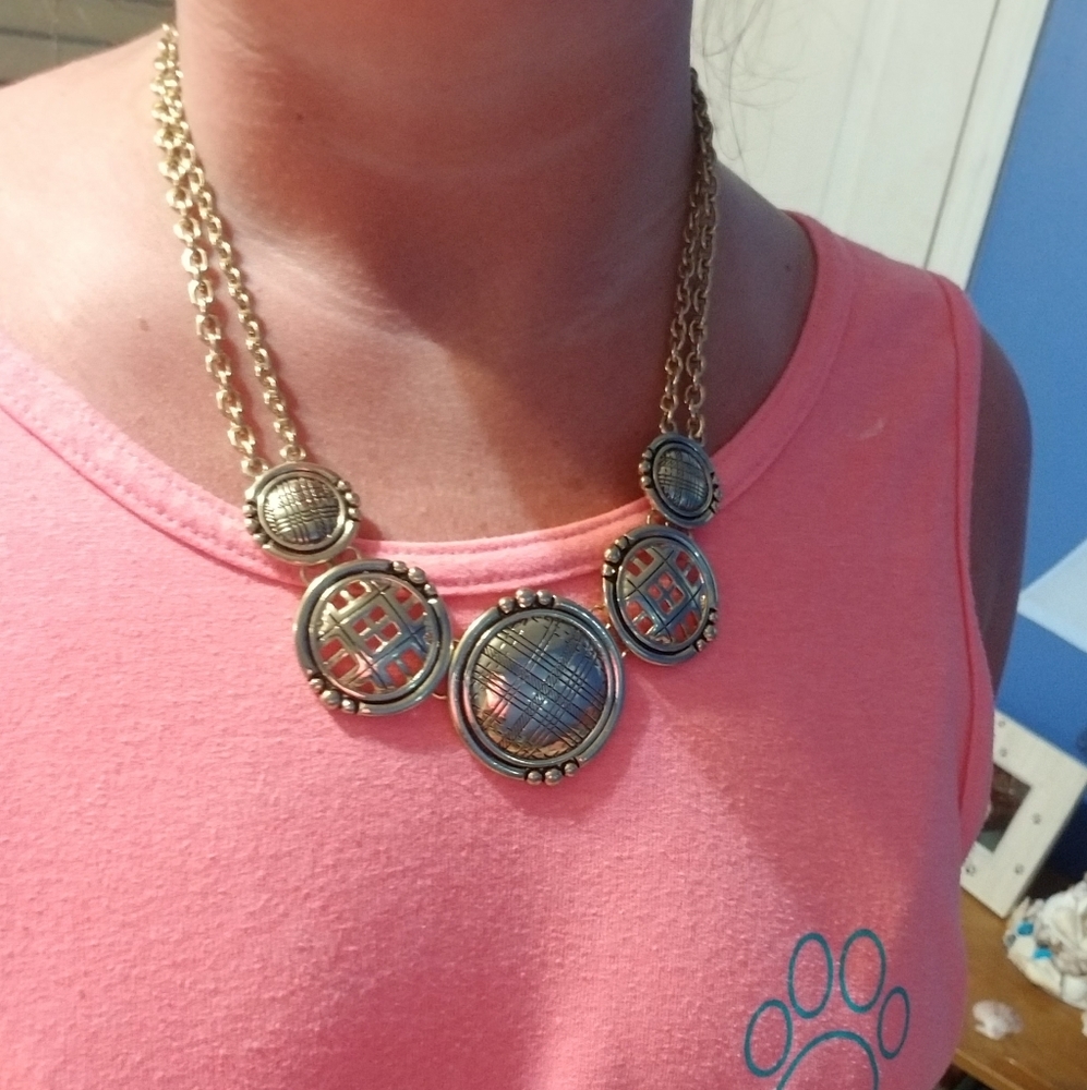 Yellow fashion necklace